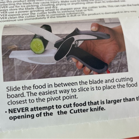 Kitchen Food Scissors,2 in 1 Smart Cutter Multifunction Stainless Steel Kitchen - Picture 10 of 10